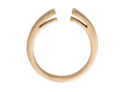 Corpo Dell'anello Con Palmette, Oro Giallo 18 Carati 3n, Dito 50 Rif. S66 - Immagine Standard - 1