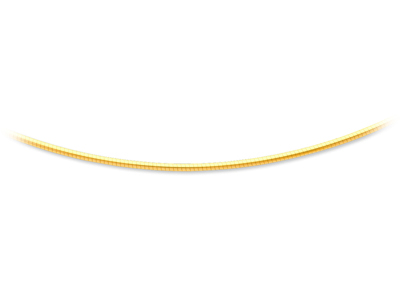 Collana Omega Round Avvolto 1,8 Mm, 42 Cm, Oro Giallo 18k - Immagine Standard - 1