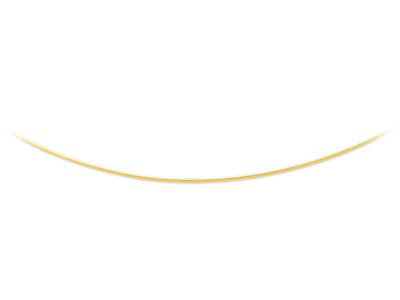 Collana Omega Round Avvolto 1 Mm, 42 Cm, Oro Giallo 18k - Immagine Standard - 1
