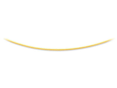 Collana Omega Round Avvolto 1,4 Mm, 45 Cm, Oro Giallo 18k - Immagine Standard - 1