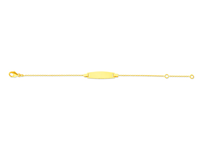 Identità A Maglia Rotonda Baby Forçat, 14 Cm, Oro Giallo 18 Carati - Immagine Standard - 1