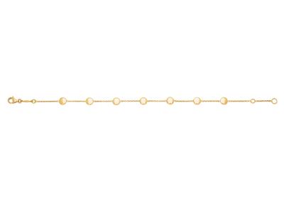 Bracciale Linear Dots, 16,50-18 Cm, Oro Giallo 18 Carati