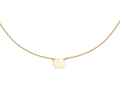Collana Lulu Con Cuore, 40 Cm, Oro Giallo 18 Carati - Immagine Standard - 1