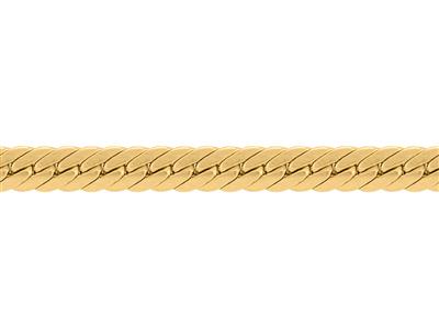Chain 00526 Creuse Mail Angl 3,7mm Or Jaune 18k 16,40 Gr/m T+ Coc - Immagine Standard - 1