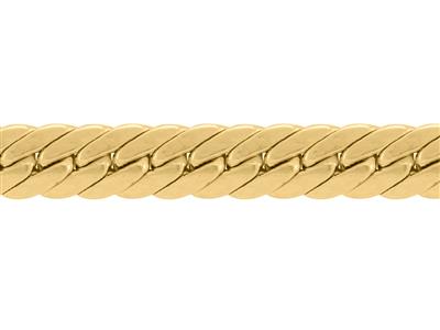 Chain 00526 Creuse Mail Angl 3,7mm Or Jaune 18k 16,40 Gr/m T+ Coc - Immagine Standard - 2