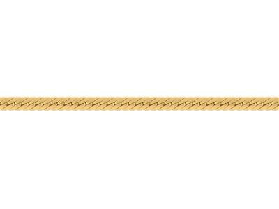 Chain 00526 Creuse Mail Angl 3,7mm Or Jaune 18k 16,40 Gr/m T+ Coc - Immagine Standard - 3