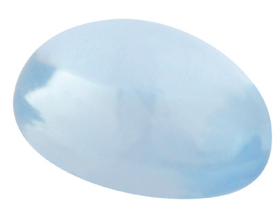 Topazio Azzurro Cielo, Cabochon Ovale, 8 X 6 Mm, Artificiale - Immagine Standard - 1