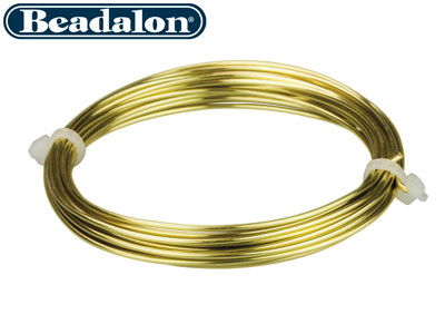 Filo Beadalon Artistic Wire, Calibro 16, 3,1 M, Ottone Inossidabile - Immagine Standard - 2