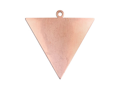 Confezione Da 6 Semilavorati A Forma Di Triangolo Rovesciato, 35 X 0,9 mm, Rame - Immagine Standard - 1