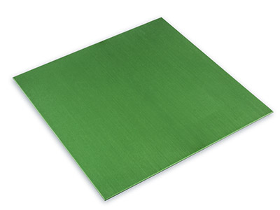 Lamina In Alluminio Colorata Anodizzata, 100 X 100 X 0,7 mm, Verde - Immagine Standard - 1