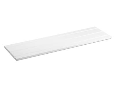 White Gloss Acrylic Display Base Stand Medium - Immagine Standard - 1