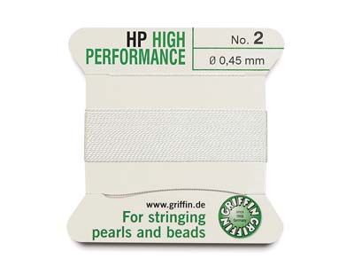 Griffin High Performance, Bead Cord, White, Size 2 - Immagine Standard - 1