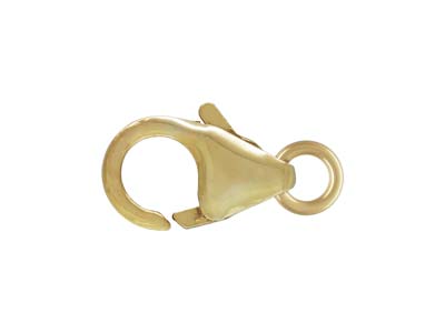 Chiusura A Moschettone Ovale In Oro Antico Con Anello, 8 MM - Immagine Standard - 1