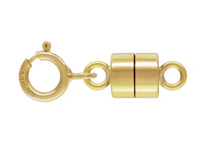 Convertitore Di Chiusure Magnetiche Con Chiusura A Molla In Oro Antico - Immagine Standard - 1