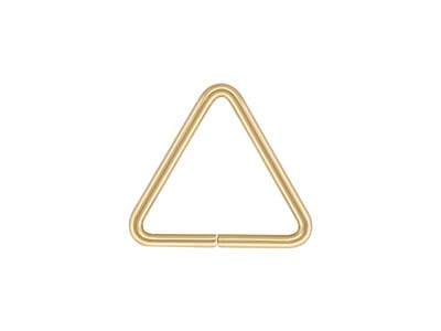 Confezione Da 5 Anellini/contromaglie Triangolari Da 10 MM In Oro Pieno - Immagine Standard - 1