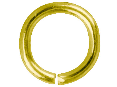 Confezione Da 100 Anellini Rotondi, 8,8 Mm, Placcatura In Oro - Immagine Standard - 1
