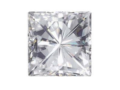 Moissanite, Quadrata, 5,5 Mm, 0,91 Ct, Equivalenza Diamante 1 Ct, Ottima Qualità - Immagine Standard - 1