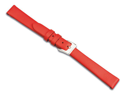 Cinturino Per Orologio, 18 Mm, Vera Pelle Di Vitello, Rosso - Immagine Standard - 1