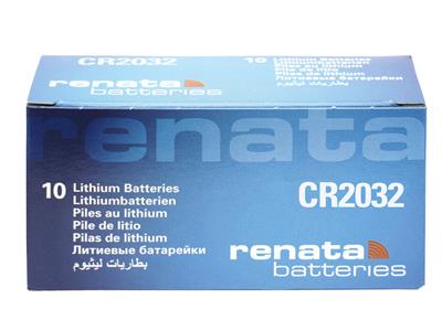 Cella A Bottone Cr2032 Al Litio 3v, Confezione Da 10, Renata - Immagine Standard - 1
