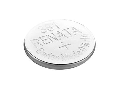Cella A Bottone 381 Ossido D'argento, 1,55 V, Confezione Da 10, Renata - Immagine Standard - 3