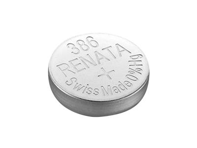 Cella A Bottone 386 Ossido D'argento, 1,55 V, 10 Pezzi, Renata - Immagine Standard - 3