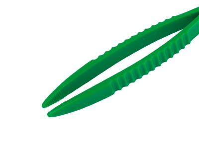 Pinzetta In Plastica Verde, 130 MM - Immagine Standard - 3