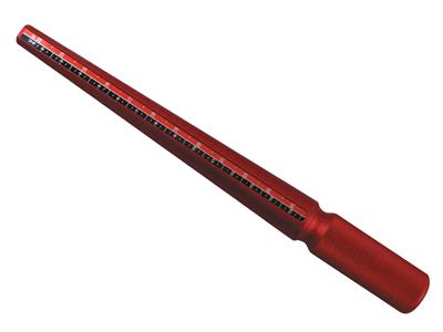Triboulet In Alluminio Rosso, Con Numerazione 4 - Immagine Standard - 2