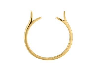 Corpo Dell'anello A 1/2 Fascia, Oro Giallo 18 Carati. Ref. 01805 - Immagine Standard - 1