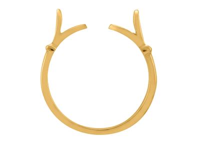 Corpo Dell'anello A 1/2 Fascia, Oro Giallo 18 Carati. Rif. 01809 - Immagine Standard - 1