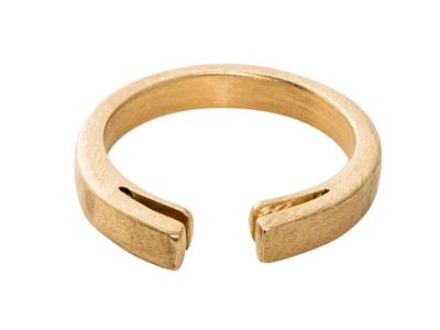 Corpo Dell'anello Con Palmette, Oro Giallo 18 Carati 3n, Dito 50 Rif. S66 - Immagine Standard - 2