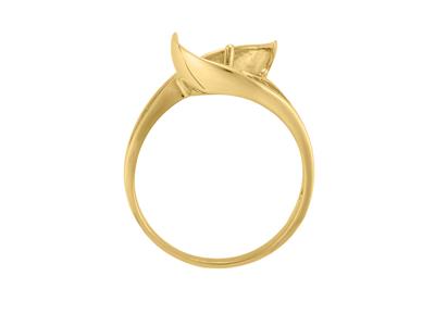 Anello Per Una Perla Di 9-10 Mm, Oro Giallo 18 Carati. Rif. Bg117 - Immagine Standard - 1