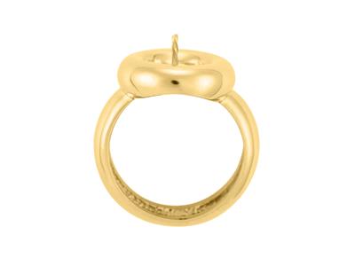 Anello Per Una Perla Da 8 A 10 Mm, Oro Giallo 18 Carati. Rif. Bg95 - Immagine Standard - 1