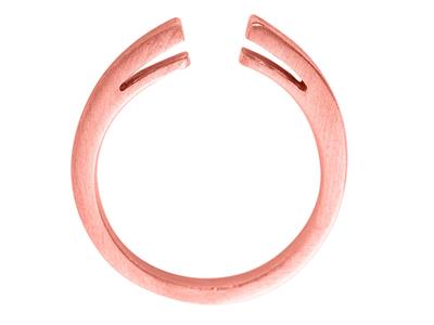 Corpo Dell'anello Con Palmette, Oro Rosa 18 Carati 4n, Dito 50 Rif. S66 - Immagine Standard - 1