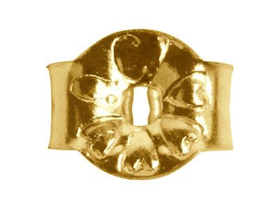 Confezione Da 6 Chiusure Per Orecchini A Perno, Sc30, 0,12 Mm, Oro Giallo Da 9 Kt, 100% Oro Riciclato - Immagine Standard - 2