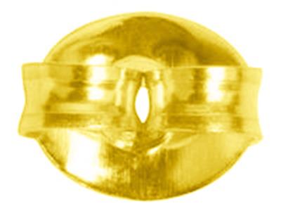Retro Per Orecchini Liscio Belga, 18kt Oro Giallo. Rif. 07406-bis, La Coppia - Immagine Standard - 3