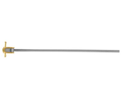 Sistema A Perno Singolo Con Molla, Oro Giallo 18 Carati Ref. 07205 - Immagine Standard - 1