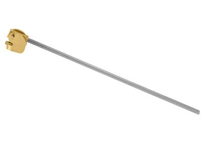 Sistema A Perno Singolo Con Molla, Oro Giallo 18 Carati Ref. 07205 - Immagine Standard - 2