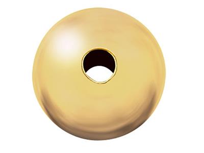 Perline Semplici Tonde A 2 Fori, 2,5 Mm, Oro Giallo Da 18 Kt - Immagine Standard - 1