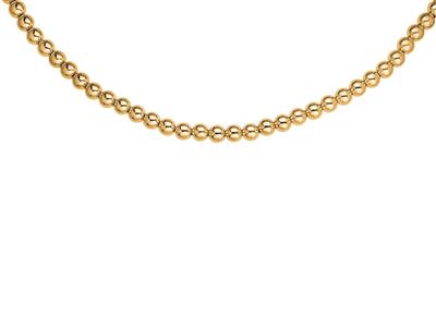 Collana Di Sfere Chiare Lisce Da 12 Mm, 50 Cm, Oro Giallo 18 Ct. - Immagine Standard - 1