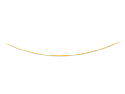 Collana Omega Round Avvolto 0,8 Mm, 42 Cm, Oro Giallo 18k