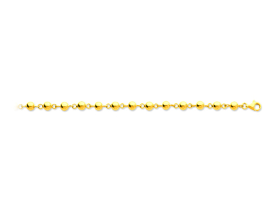 Bracciale Boules Marseillais 5 Mm, 18,5 Cm, Oro Giallo 18 Carati - Immagine Standard - 1