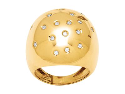 Anello Costellazione, Diamanti 0,26 Carati, Oro Giallo 18 Carati, Dito 60 - Immagine Standard - 1