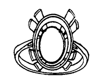 Montatura Per Anello Con Pietra Singola Ovale Di 16 X 12 MM A11, Marchio Di Autenticità, Misura N 54 ,  Argento 925 - Immagine Standard - 3