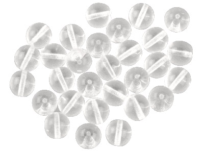 Confezione Da 100 Perline Di Vetro Pressate Di Boemia Preciosa, 4 Mm, Trasparente