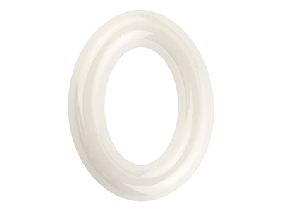 Forma-Ovale-Di-Ceramica,-Bianco,-13X-...