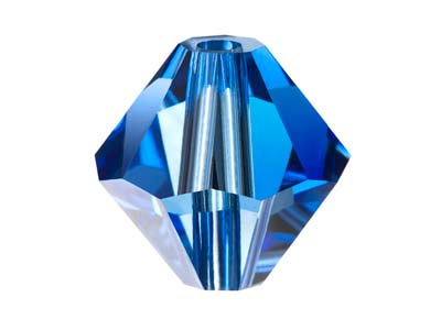 Confezione Da 24 Perline Di Cristallo Preciosa, Bicono, 4 Mm, Zaffiro