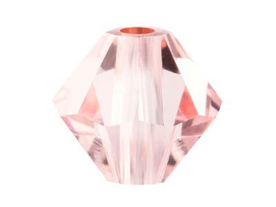 Confezione Da 24 Perline Di Cristallo Preciosa, Bicono, 4 Mm, Light Rose