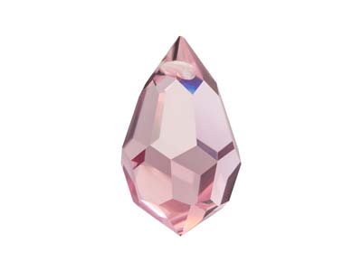 Confezione Da 4 Pendenti A Goccia In Cristallo Preciosa, 681, 6 X 10 Mm, Ametista Chiaro