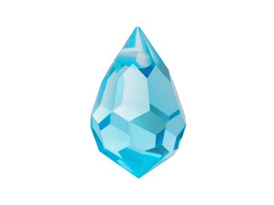 Confezione Da 4 Pendenti A Goccia In Cristallo Preciosa, 681, 6 X 10 Mm, Aqua Bohemica