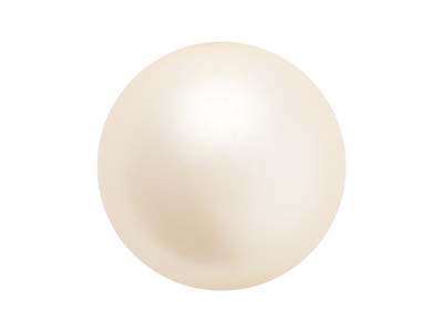 Confezione Da 25 Perline In Cristallo Preciosa, Rotonde, Maxima 1h, 4 Mm, Pearl Effect Cream